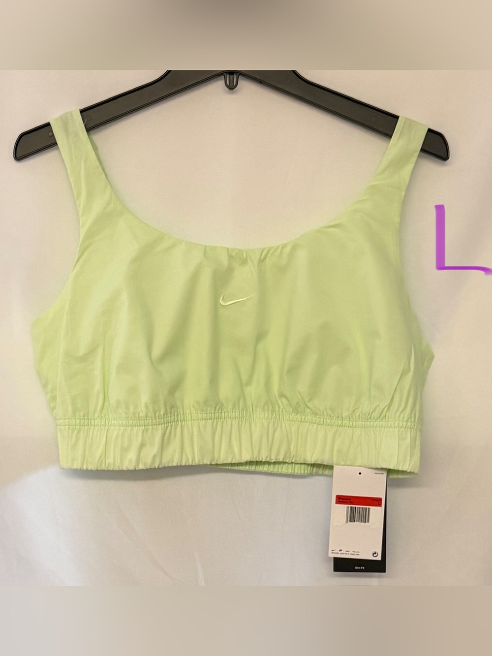 Nike Light Green Low-Impact Sports Bralette